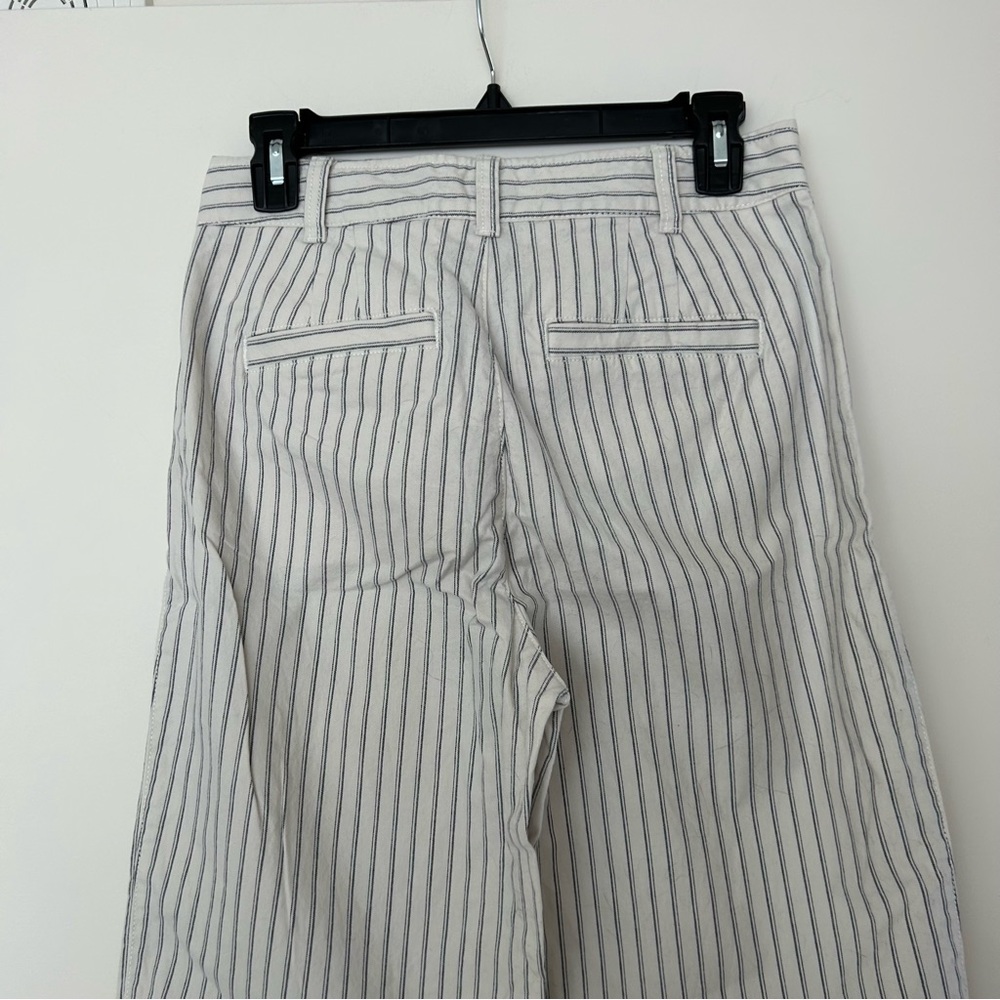 GAP Stripe High Rise Wide Leg Crop Pants - Picture 7 of 13